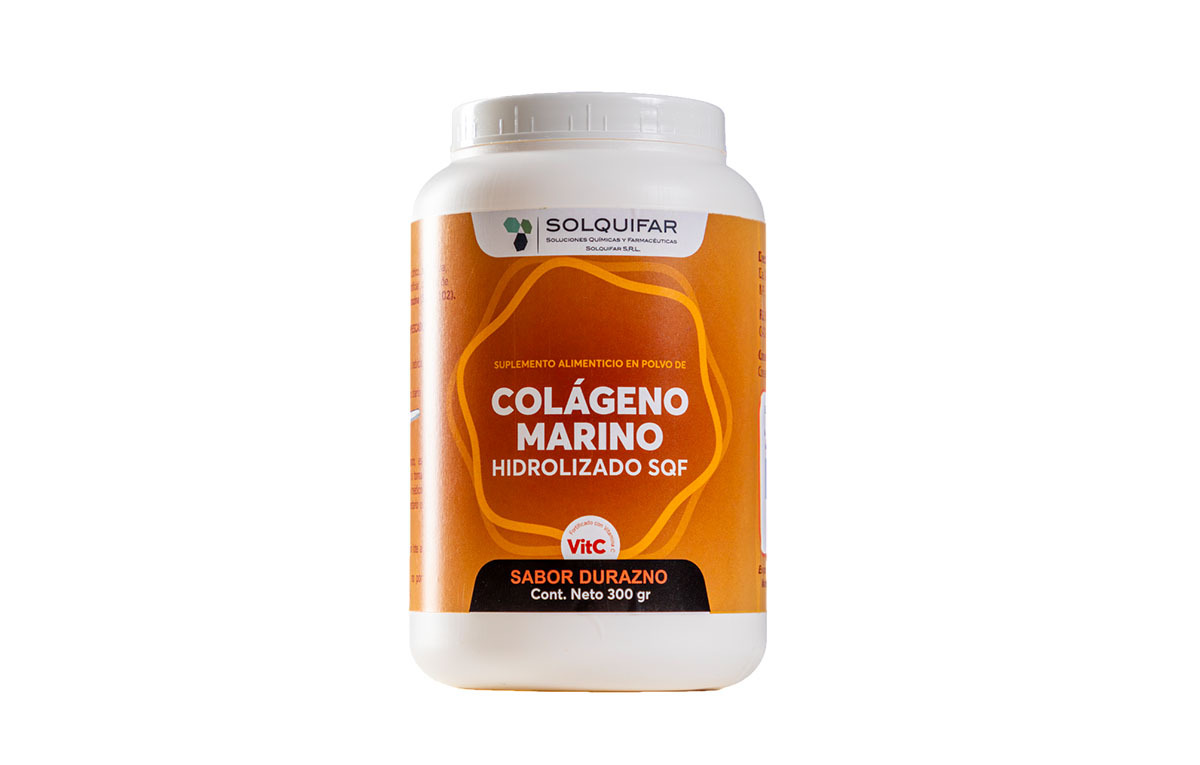 Colágeno Hidrolizado Solquifar Marino Durazno 